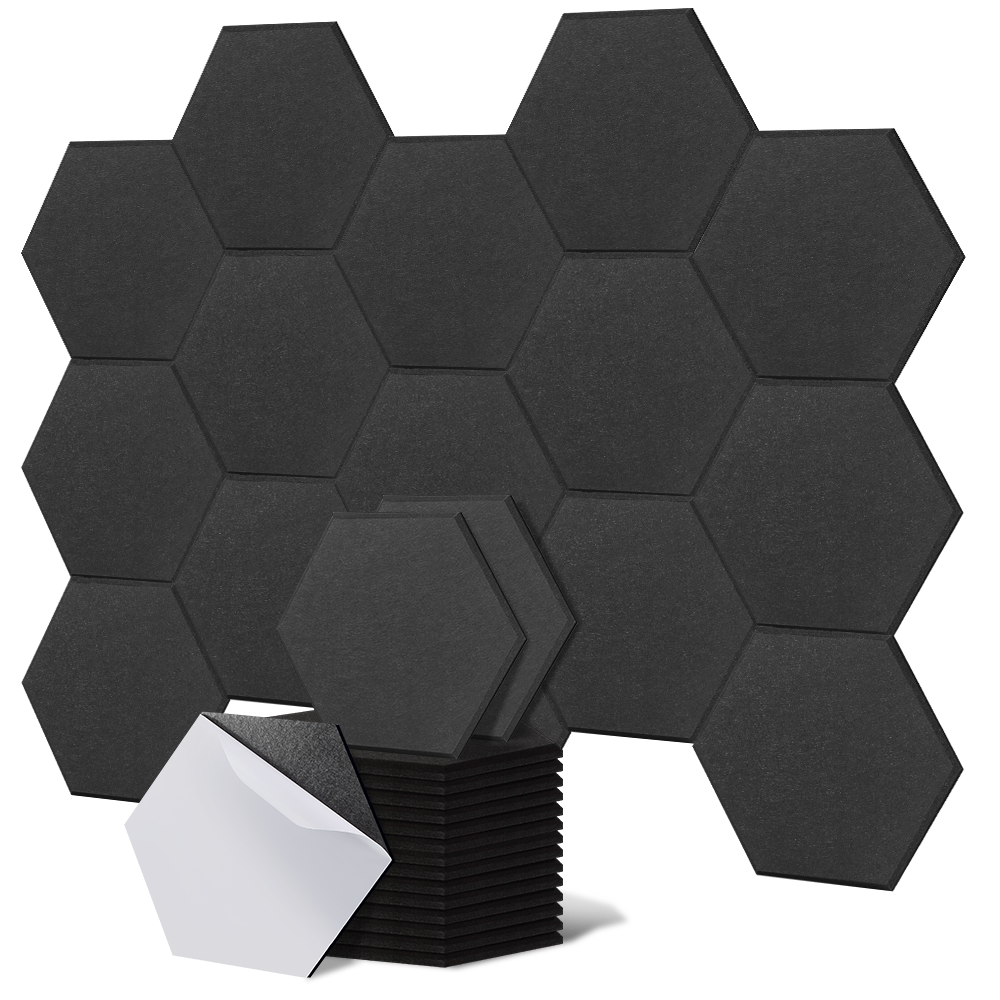 12MM Black Polyester fiber acoustic panels