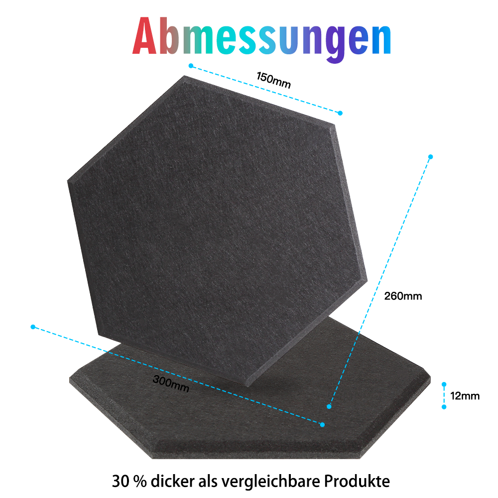 12MM Black Polyester fiber acoustic panels